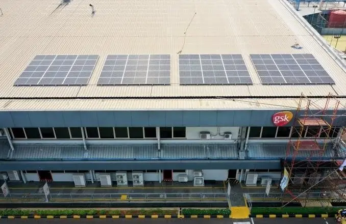 Rooftop solar at GlaxoSmithKline, Pulogadung