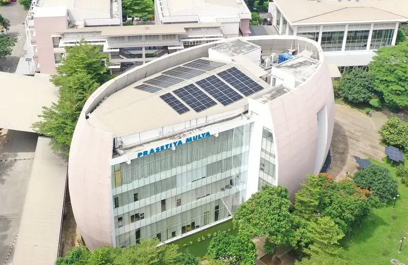 Rooftop solar at Universitas Prasetiya Mulya, BSD
