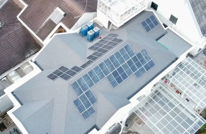 Rooftop solar at Residence, Menteng